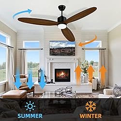 Obabala 52'' Ceiling Fan with Lights Remote Control