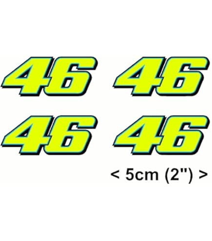 Rossi Autoadesivo Fluorescente Giallo 46 Decalcomania Del Vinile - Foto 6