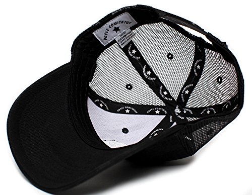 Punisher Skull Thin Red Line USA flag Posse Comitatus Adult One-Size Cap Hat Black