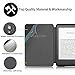 OMOTON All-new Kindle 2019 Case Cover (2 Pack), The Thinnest Lightest PU Leather Smart Shell Cover with Auto Sleep Wake Feature for All New Kindle 10th generation 2019 Released, Black+Black