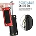 MoKo Carrying Case for JBL Flip 3 , Portable Speaker Cover PU Leather Protective Bag Sleeve Skins, with Holding Strap & Carabiner, Black