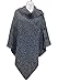 Curry Girls Fashion Till Crochet Poncho Turtle Neck Sweater Cape Coat Blanket