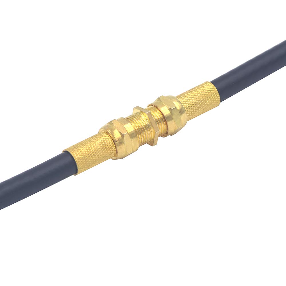 VCE Gold Plated F-Type Coaxial RG6 Connector,Cable Extension Adapter Connects Two Coaxial Video Cables: Industrial & Scientific