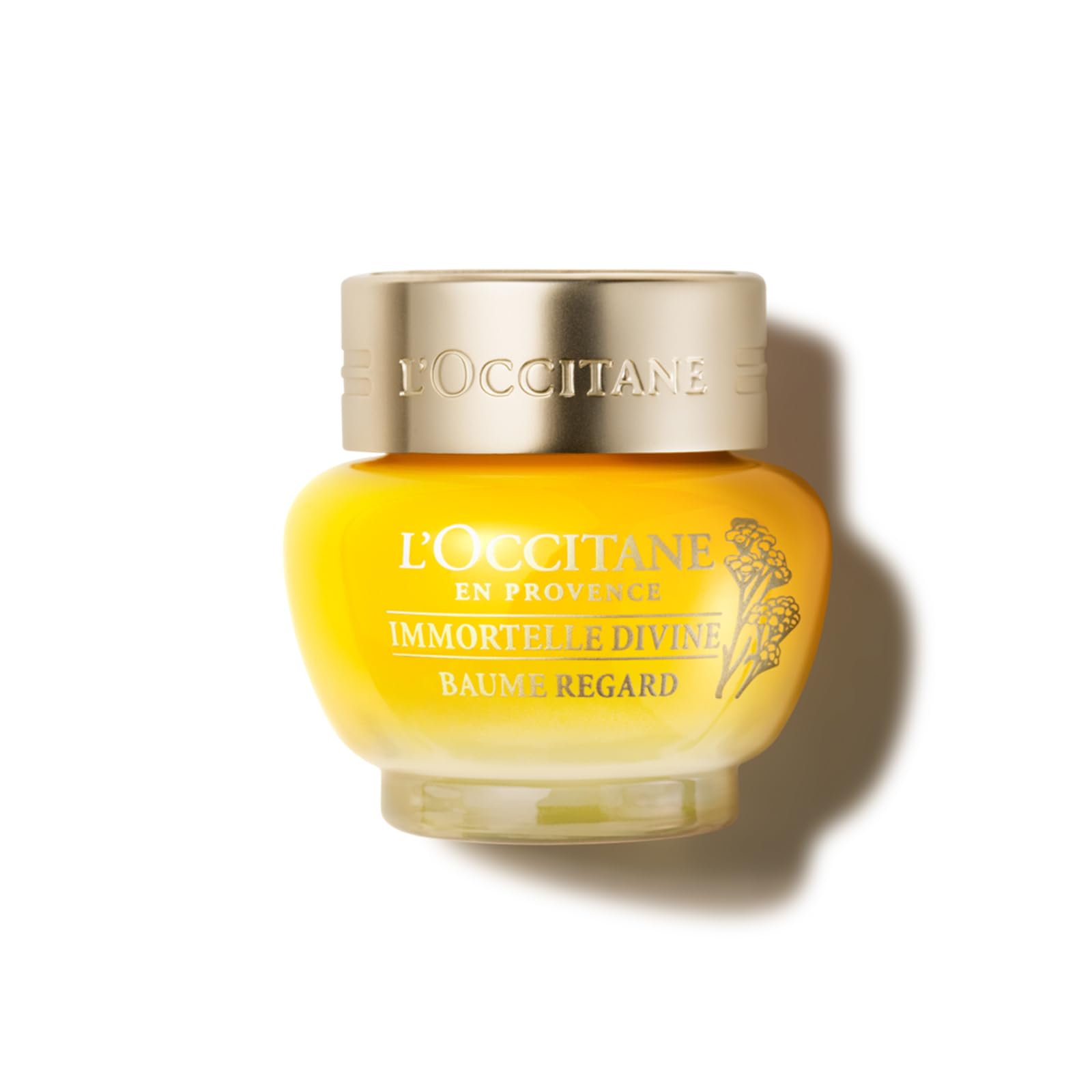L'OCCITANE - Immortelle Divine Eye Balm - 15 ml - Smoothes and plumps wrinkles and fine lines - Made in France