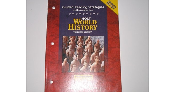 Amazon Com World History Grades 9 12 Human Journey Guided Reading Strategies With Answer Key Holt World History Human Journey Spanish Edition 9780030708848 Holt Mcdougal Books
