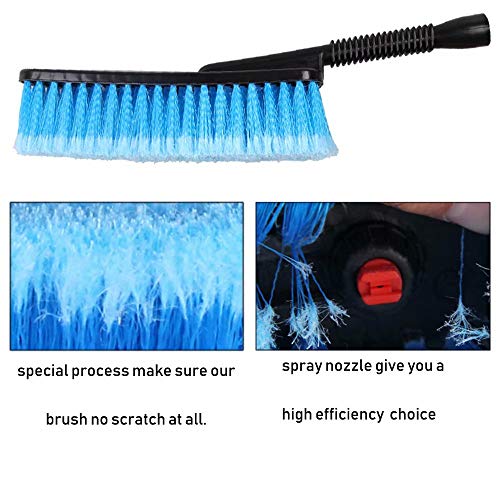 Jepttie Car Wheel Cleaner Brush Wash Tools Easy Reach Soft Bristle Wheel and Rim Detailing Cleaner for Tire Rims, Vehicle, Motorcycle, Bicycle, Engine, Exhaust Tip - Thumbnail 2
