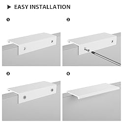 Peaha 10 Pack Kitchen Cabinet Handles 4 inch White