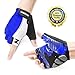 ZOOKKI Cycling Gloves Mountain Bike Gloves Road Racing Bicycle Gloves Light Silicone Gel Pad Riding Gloves Half Finger Biking Gloves Men/Women Work Gloves