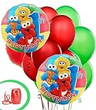Sesame Street 1st Birthday Party Balloon Package -Includes (2)18