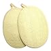 Kiloline 100% Big Size Naturals Exfoliating & Cleansing Loofah Pads-2 Pack Nature's flexible Luffa fibres Sponge Scrubber Brush Close Skin For Bath Spa and Shower Deep Cleansing Massaging Regenerating