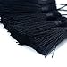 Makhry 20pcs 4.3 Inch Handmade Silky Floss Mini Tiny Craft Tassels with 2-Inch Cord Loop and Small Chinese Knot for Earrings, Souvenir, Bookmarks, DIY Craft Accessory,Tags (Black)