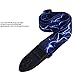 Guitar Strap for Acoustic Classical and Electric Guitar Jacquard Weave (MA-57-Blue lightning)