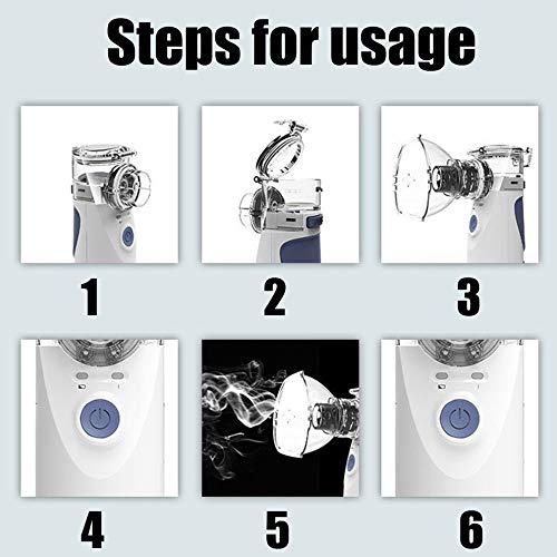 Alician Portable Ultrasonic Atomizer Mini Handheld Inhaler Facial Humidifier Noiseless Inhaler Machine Electronic Accessories - Thumbnail 7