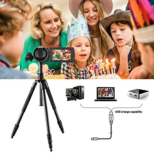 Video Camera Camcorder 24MP 2.7 Inch HD 1080P Digital Camcorder,16X Digital Zoom Camera Recorder with 270 Degrees Rotatable Screen Rechargeable Battery YouTube Vlogging Camera
