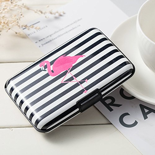 Elfish Mini RFID Aluminum Wallet Credit Cards Holder Metal ID Case for Men Women (Color 37)