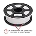 PLA Filament - 1.75 mm 3D Printer Filament White, Dimensional Accuracy +/- 0.02 mm Low Odor 3D Printing Filament, 2.2 lbs Spool 1.75 mm Filament PLA 3D Filament for Most 3D Printer & 3D Pen