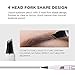 Liquid Tattoo Eyebrow Pen With Four Tips, Long-lasting Waterproof Gel for Eyes Makeup Brow Pen-Brown