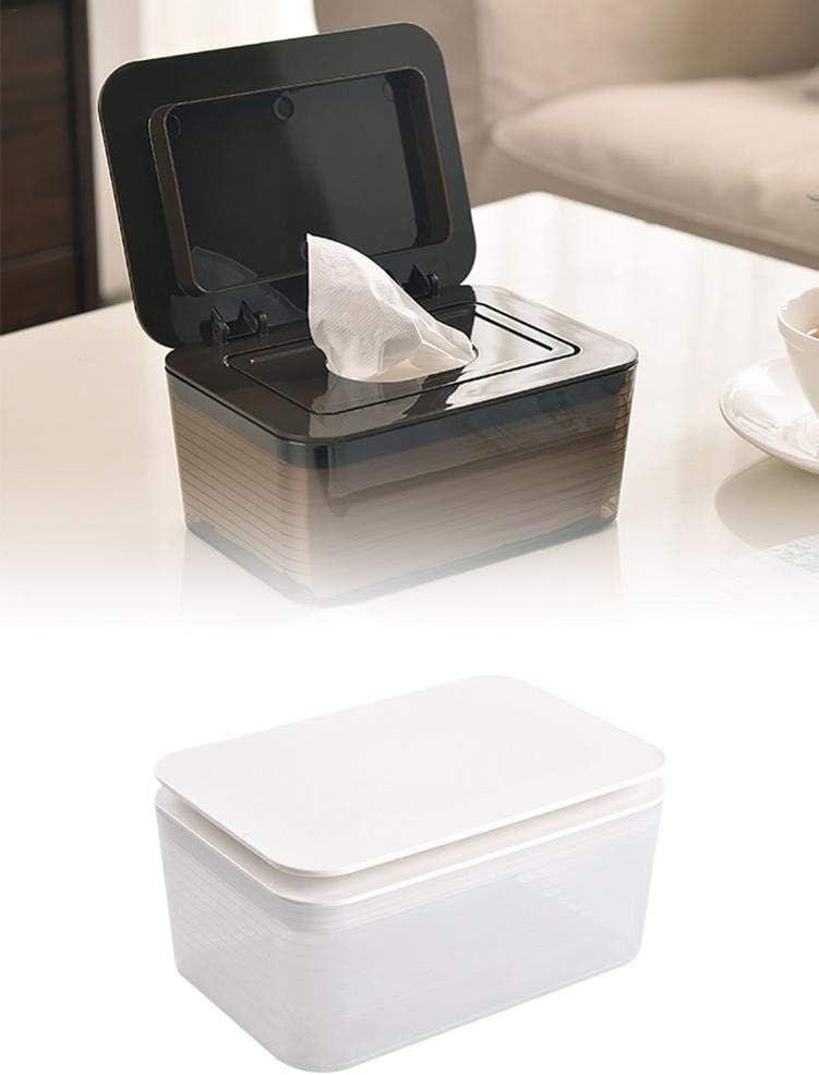 Baby Dry Wet Wipes Case Plastic Nappy Wipes Dispenser with Lids Baby Wipes Holder with Large Capacity Detachable Desktop Storage Box