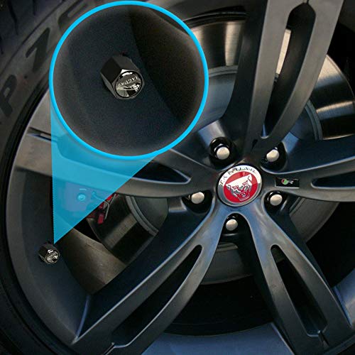 Custom Tire Valve Stem Caps (35 Vehicle Models) Anti-Theft Hexagon Design | Car, Truck, SUV | Leakproof, Airtight, Dustproof Seal | All-Weather, Lock Tight Fit (for Jaguar Vehicles) - Thumbnail 3