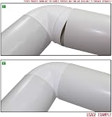 Kair 100mm 4in Ducting 90 Degree Elbow White Plastic Fit Inside 100mm Pipe view 4