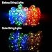 [Rechargeable Battery Included] easyDecor Globe Battery Operated String Lights 30 LED Automatic Timer 8 Mode Crystal Ball Christmas Lights for Xmas Garden Outdoor Holiday Decoration (Multicolored)