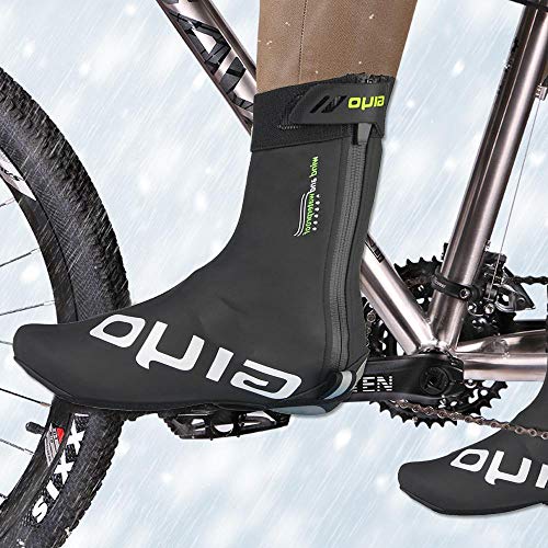 FOONEE Reflective Cycling Shoe Cover, Windproof Warmer Road Bike Bicycle Shoe Cover, Waterproof and Wear Resistant Bicycle Outdoor Sports Windproof Warmer Overshoes - Thumbnail 5
