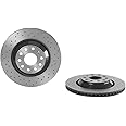 Brembo 09.A200.1X Xtra UV Coated vented drilled Rear Brake Rotor AUDI/AUDI (FAW)/CHRYSLER/CUPRA/SEAT/SKODA/VW/VW (FAW)/VW (SVW) OE# 1K0615601N