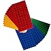 Premium Big Briks Blue, Green, Red, and Yellow Baseplate Set - 24 Pack (Big LEGO® DUPLO® Compatible) - Large Pegs
