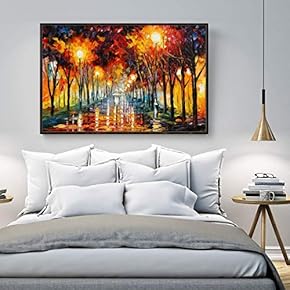 Floating Framed Canvas Wall Art for Living Room, Bedroom Scenery Canvas Prints for Home Decoration Ready to Hang - 16x24 inches