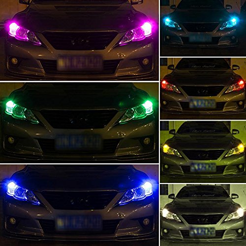 image for 1797 T10 W5W 168 194 RGB LED Bulb Amber Yellow 3000K White 6000K RF Re