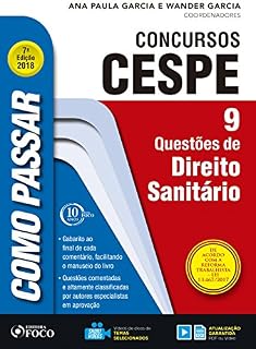 Livro Como passar em concursos CESPE: direito sanitário: 9 questões de direito sanitário