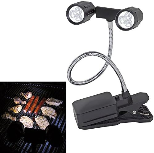 MEGAZON 360°Rotation Adjustable LED Barbeque Grill Light, Chef Buddy Adjustable Outdoor BBQ Clamp Lamp Light