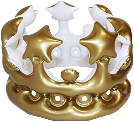 NPW Inflatable Crown Photo Booth Selfie Prop - Queen For The Day Fancy Dress