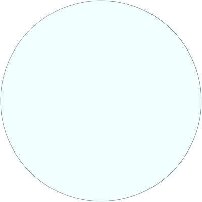 Home Supplies 600mm Tempered Glass Round Table Top Clear 60 cm Edge Polished