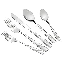 Nicesh 80-piece Stainless Steel Flatware Set, Service for 16