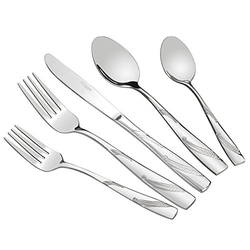 Nicesh 30-piece Stainless Steel Flatware Set, Service for 6