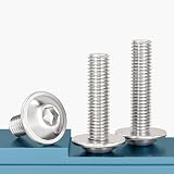 Drenky M4 x 10mm Stainless Steel Hex Socket Flanged Button Screws (50) view 5