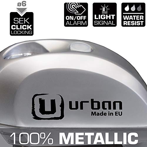 URBAN UR22 Motorfiets Remschijfslot Alarm Schijfslot 120 dB, Waarschuwing, ø 6 mm, Universele motor, scooter, fiets - Image 4