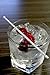 Royer Round Top Stir Sticks, Swizzle Sticks, Drink Stirrers for Holidays, Christmas, Weddings, Parties - Crystal With Silver Glitter, 6 Inch, Set of 48 - Made In USA