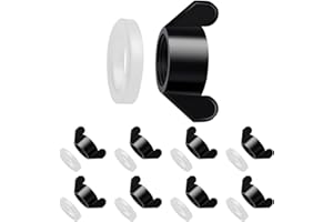 LANARP 13 Pack Black Wing Nuts and Silicone Washers for Chincken Waterer Cups