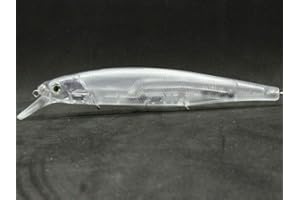 wLure 10 Blank Unpainted Minnow Crankbait Topwater Lipless Jerkbait Fishing Lures