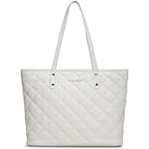 Montana West Quilted Tote Bag for Women Large Shoulder Bag Fashion Handbags with Top Zipper