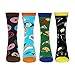 Zmart Men's Chef Baking Kitchen Crew Socks, Funny Vegetable Food Design with Gift Box