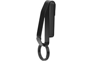 Stainless Steel Belt Key Holder, Quick Hook System Quick Release Key Clip with 2 Keyrings for Police Handcuff, Agencies Duty 