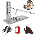 HaTur Oyster Shucker Tool Adjustable Height Oyster Clam Opener Machine Oyster Seafood Shucking Tools for Hotel, Family Buffet
