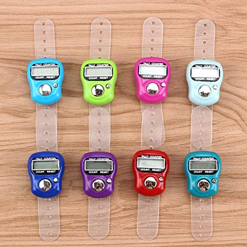 5Pcs Top Quality Mini Stitch Marker And Row Finger Counter LCD Electronic Digital Tally Counter For Sewing Knitting weave Tool