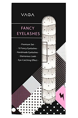 10 Pairs Natural Handmade Soft False Eyelashes / Fake Eye Lashes Set by Cheeky®