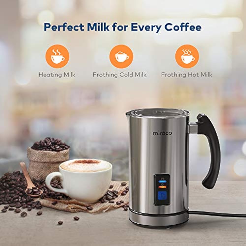 Milk Frothers Frother, Electric Steamer Stainless Steel, Automatic Hot