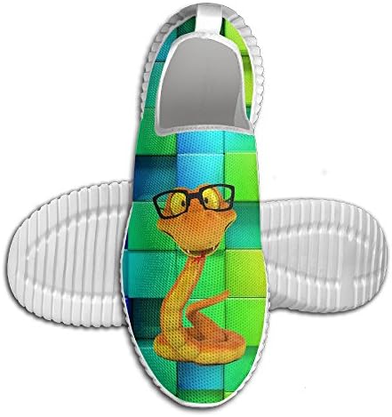 Wearing Glasses Of Snakes Mens Running Shoes Walking Lightweight Casual Athletic Sneakers Breathable