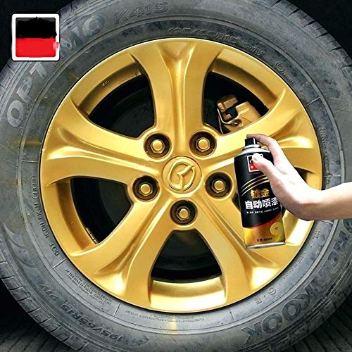 Smartbuyer Spray Can Spray Paint For Motorbike And Car Alloy Wheels Gold 400ml Amazon In Car Motorbike